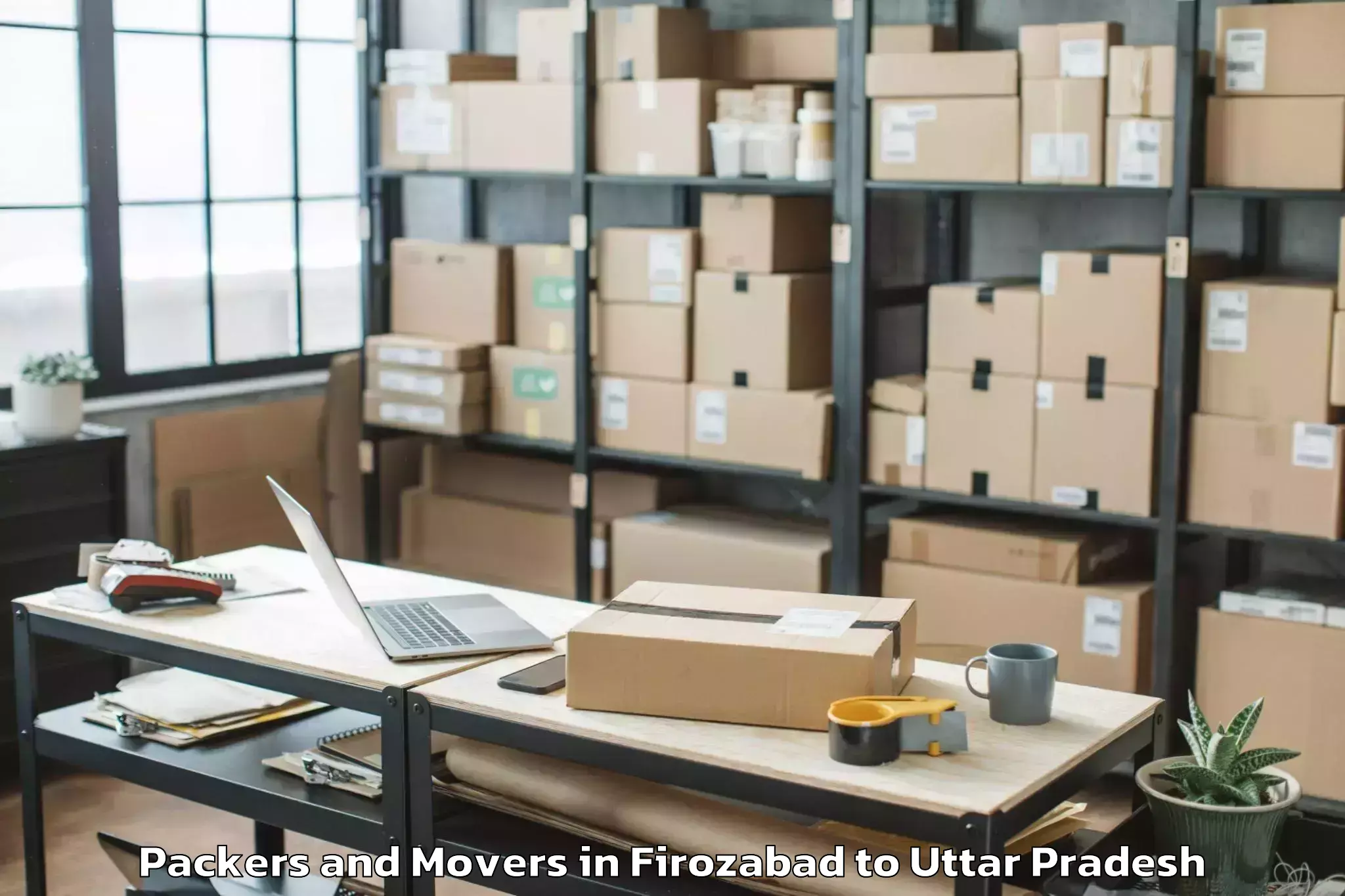 Hassle-Free Firozabad to Gaur City Mall Greater Noida Packers And Movers